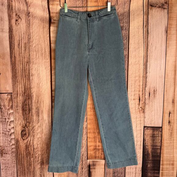 Rolla’s Jeans Denim Straight Leg Pants Washed Blue Casual Everyday  Size 26 - Picture 1 of 10
